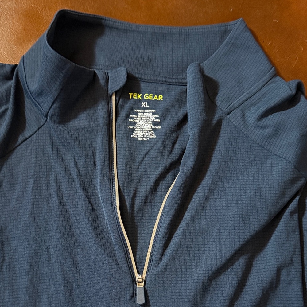 Tek Gear Navy Quarter-Zip Pullover